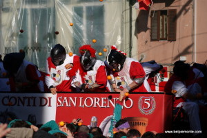 Battaglia delle arance, Ivrea, Piemonte, Italia