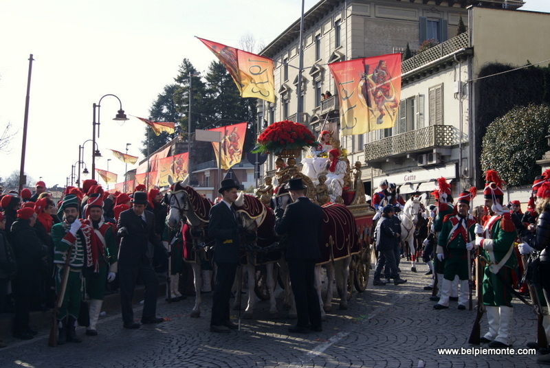 La Mugnaia, carnevale di Ivrea, Piemonte, Italia
