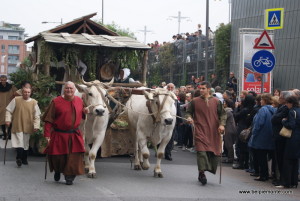 Sfilata il Palio degli Asini, Alba, Piemonte, Italia