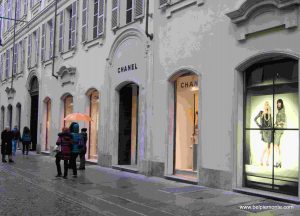 Chanel store Torino, Piemont, Włochy